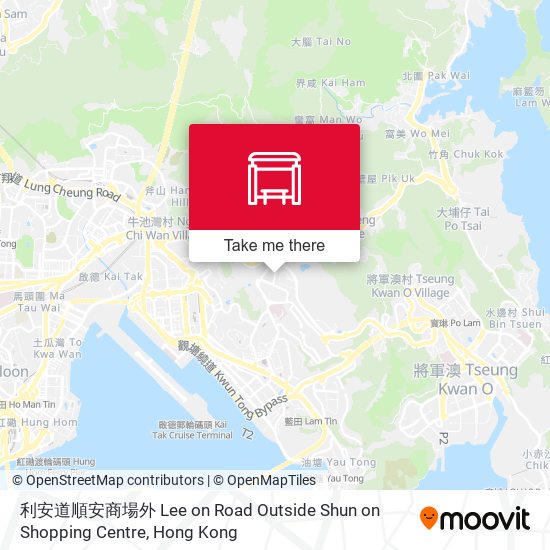利安道順安商場外 Lee on Road Outside Shun on Shopping Centre map