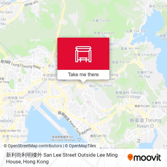 新利街利明樓外 San Lee Street Outside Lee Ming House map