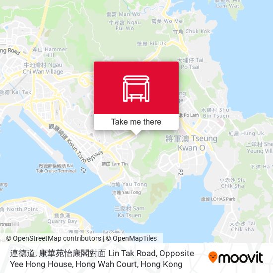 連德道, 康華苑怡康閣對面 Lin Tak Road, Opposite Yee Hong House, Hong Wah Court map