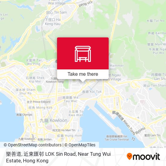 樂善道, 近東匯邨 LOK Sin Road, Near Tung Wui Estate map