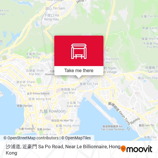 沙浦道, 近豪門 Sa Po Road, Near Le Billionnaire map