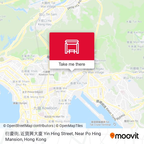 衍慶街, 近寶興大廈 Yin Hing Street, Near Po Hing Mansion map