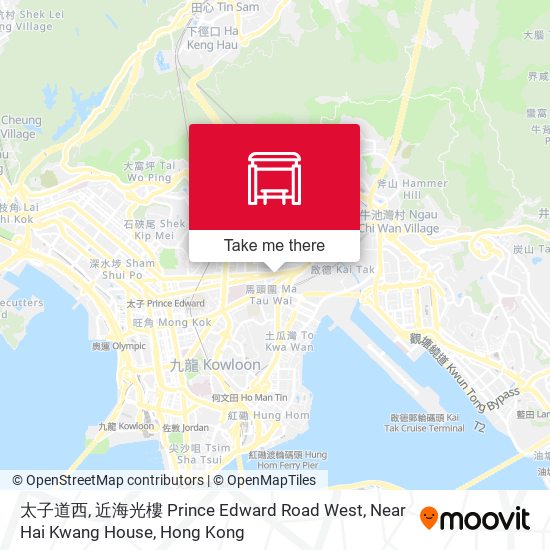 太子道西, 近海光樓 Prince Edward Road West, Near Hai Kwang House map