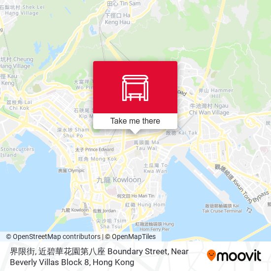 界限街, 近碧華花園第八座 Boundary Street, Near Beverly Villas Block 8地圖