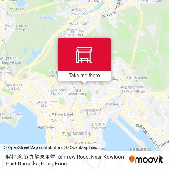聯福道, 近九龍東軍營 Renfrew Road, Near Kowloon East Barracks map