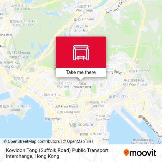 Kowloon Tong (Suffolk Road) Public Transport Interchange map