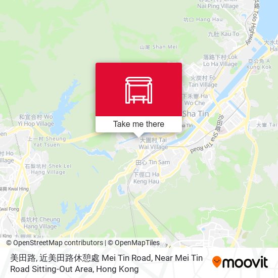 美田路, 近美田路休憩處 Mei Tin Road, Near Mei Tin Road Sitting-Out Area map