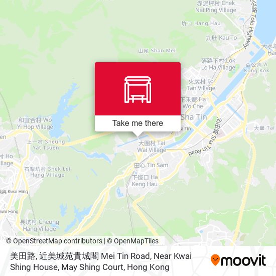 美田路, 近美城苑貴城閣 Mei Tin Road, Near Kwai Shing House, May Shing Court map