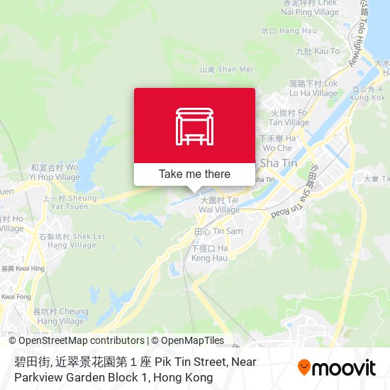 碧田街, 近翠景花園第１座 Pik Tin Street, Near Parkview Garden Block 1地圖