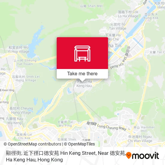 顯徑街, 近下徑口德安苑 Hin Keng Street, Near 德安苑, Ha Keng Hau地圖