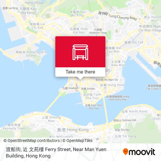 渡船街, 近 文苑樓 Ferry Street, Near Man Yuen Building map