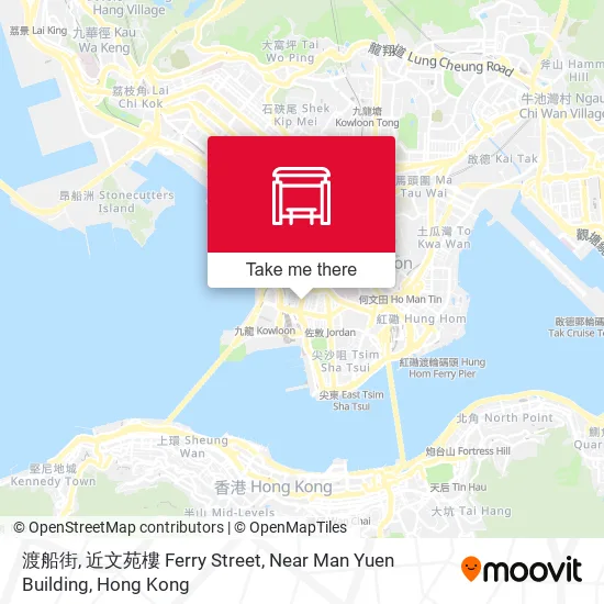 渡船街, 近文苑樓 Ferry Street, Near Man Yuen Building地圖