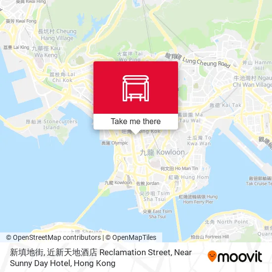 新填地街, 近新天地酒店 Reclamation Street, Near Sunny Day Hotel map