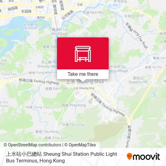 上水站小巴總站 Sheung Shui Station Public Light Bus Terminus map