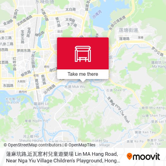 蓮麻坑路,近瓦窰村兒童遊樂場 Lin MA Hang Road, Near Nga Yiu Village Children's Playground map