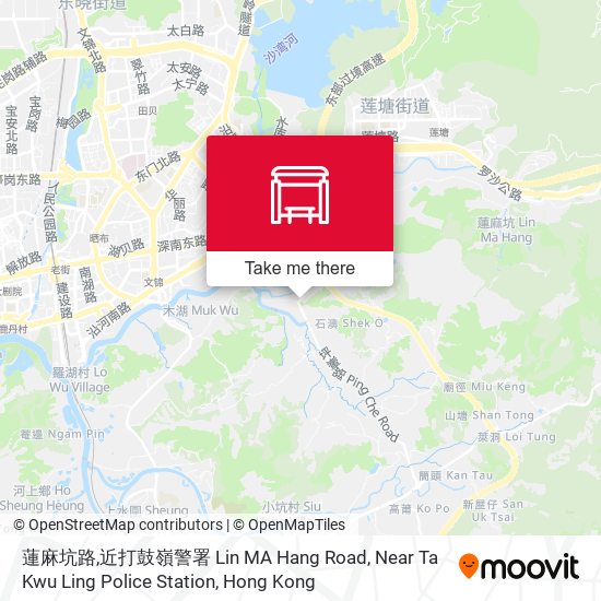 蓮麻坑路,近打鼓嶺警署 Lin MA Hang Road, Near Ta Kwu Ling Police Station map