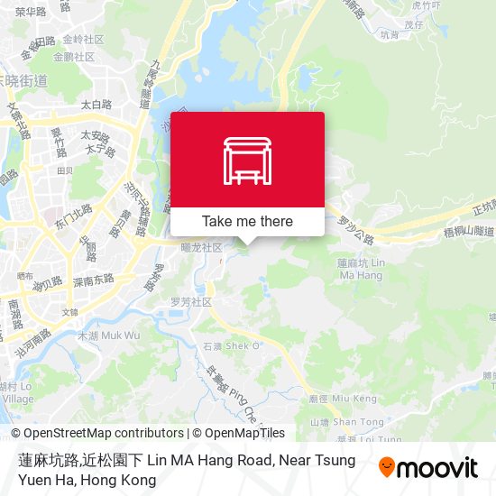 蓮麻坑路,近松園下 Lin MA Hang Road, Near Tsung Yuen Ha map