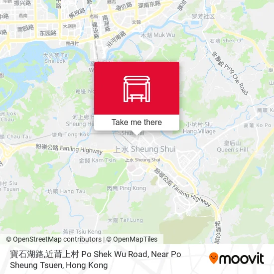 寶石湖路,近莆上村 Po Shek Wu Road, Near Po Sheung Tsuen地圖