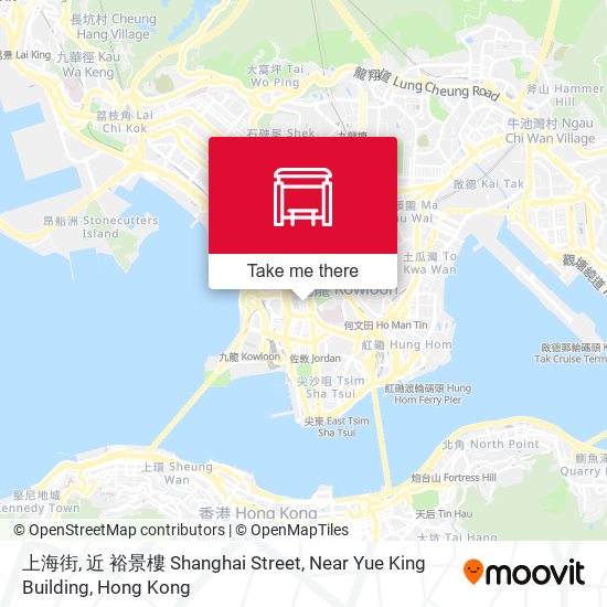 上海街, 近 裕景樓 Shanghai Street, Near Yue King Building map