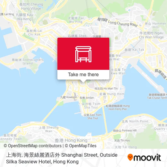 上海街, 海景絲麗酒店外 Shanghai Street, Outside Silka Seaview Hotel地圖