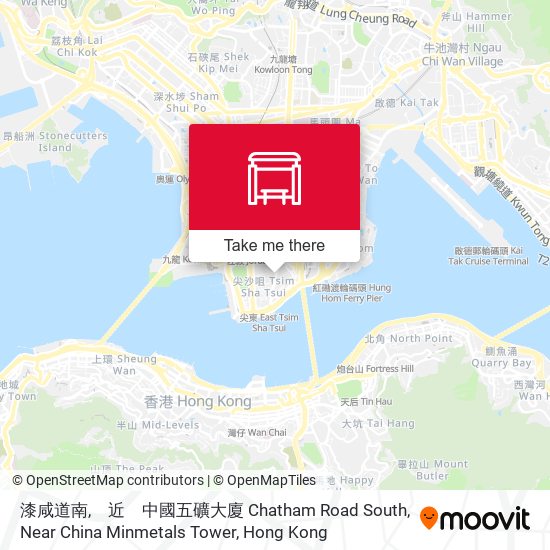 漆咸道南,　近　中國五礦大廈 Chatham Road South, Near China Minmetals Tower map