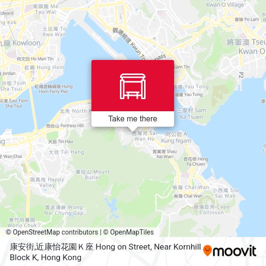 康安街,近康怡花園Ｋ座 Hong on Street, Near Kornhill Block K地圖