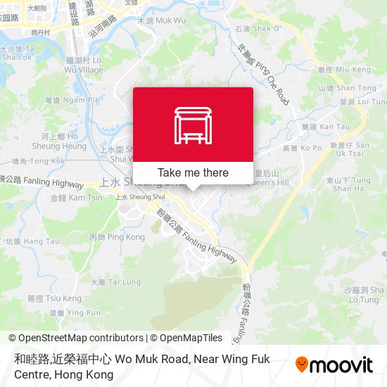 和睦路,近榮福中心 Wo Muk Road, Near Wing Fuk Centre map