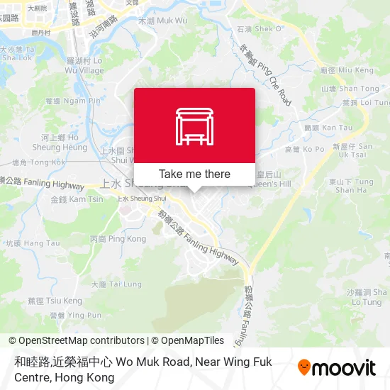 和睦路,近榮福中心 Wo Muk Road, Near Wing Fuk Centre map