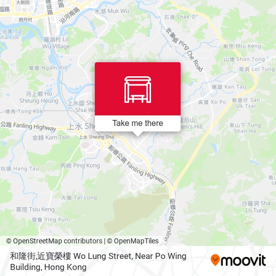 和隆街,近寶榮樓 Wo Lung Street, Near Po Wing Building map