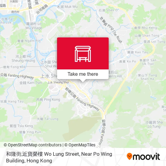 和隆街,近寶榮樓 Wo Lung Street, Near Po Wing Building地圖