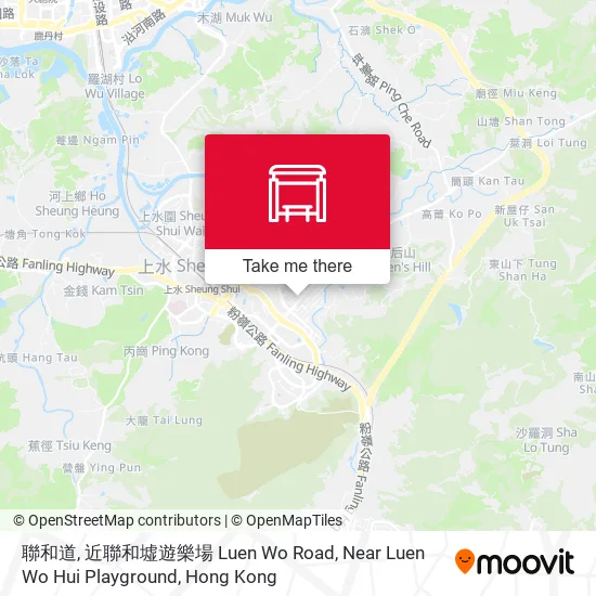 聯和道, 近聯和墟遊樂場 Luen Wo Road, Near Luen Wo Hui Playground地圖