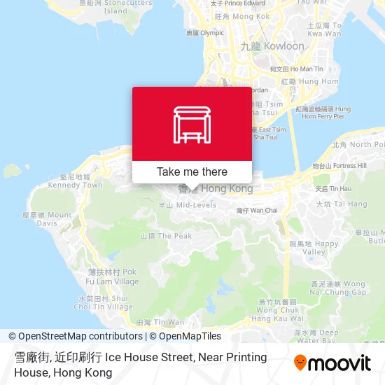 雪廠街, 近印刷行 Ice House Street, Near Printing House地圖