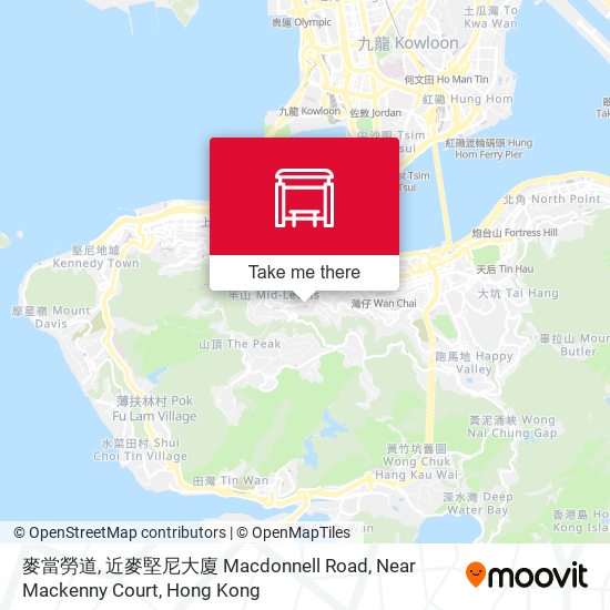 麥當勞道, 近麥堅尼大廈 Macdonnell Road, Near Mackenny Court map