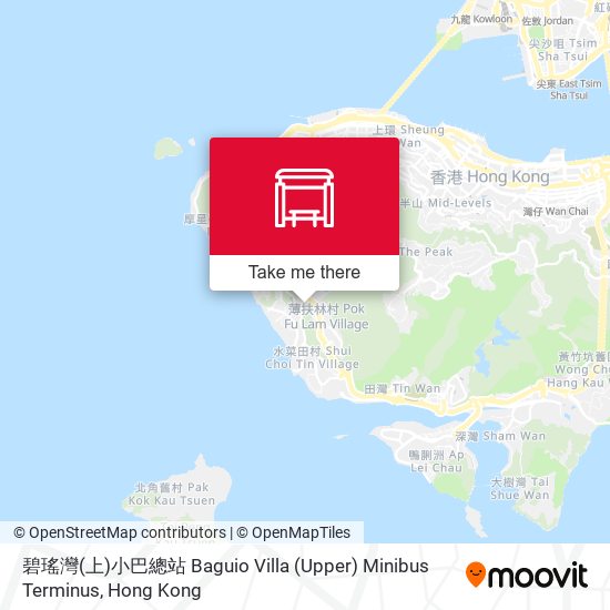 碧瑤灣(上)小巴總站 Baguio Villa (Upper) Minibus Terminus map