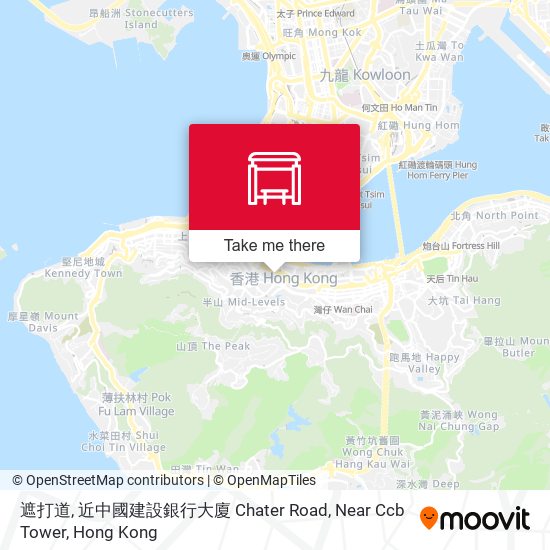 遮打道, 近中國建設銀行大廈 Chater Road, Near Ccb Tower map