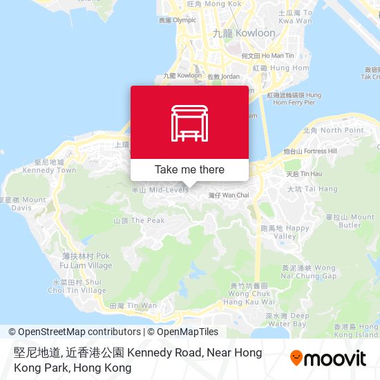 堅尼地道, 近香港公園 Kennedy Road, Near Hong Kong Park map