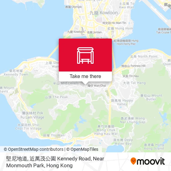 堅尼地道, 近萬茂公園 Kennedy Road, Near Monmouth Park map