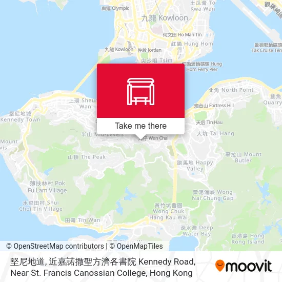 堅尼地道, 近嘉諾撒聖方濟各書院 Kennedy Road, Near St. Francis Canossian College map