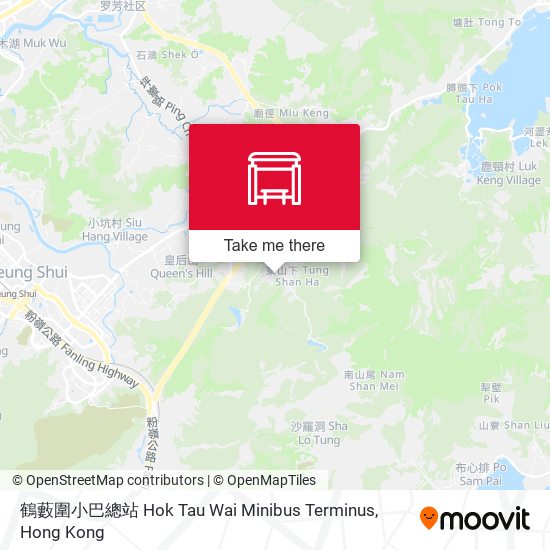 鶴藪圍小巴總站 Hok Tau Wai Minibus Terminus地圖