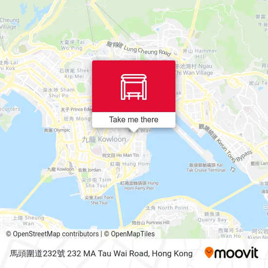 馬頭圍道232號 232 MA Tau Wai Road map