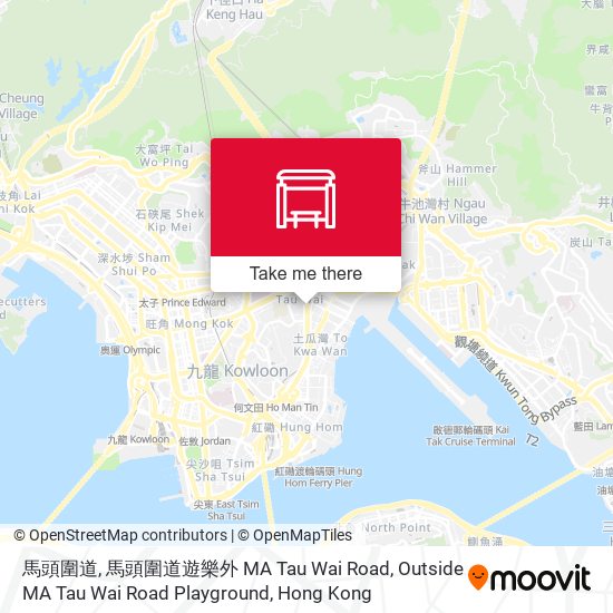 馬頭圍道, 馬頭圍道遊樂外 MA Tau Wai Road, Outside MA Tau Wai Road Playground map