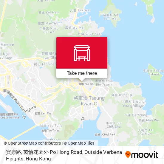 寶康路, 茵怡花園外 Po Hong Road, Outside Verbena Heights地圖