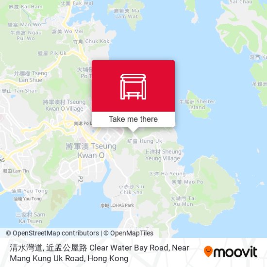 清水灣道, 近孟公屋路 Clear Water Bay Road, Near Mang Kung Uk Road map