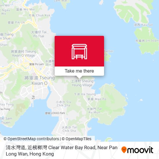清水灣道, 近檳榔灣 Clear Water Bay Road, Near Pan Long Wan map