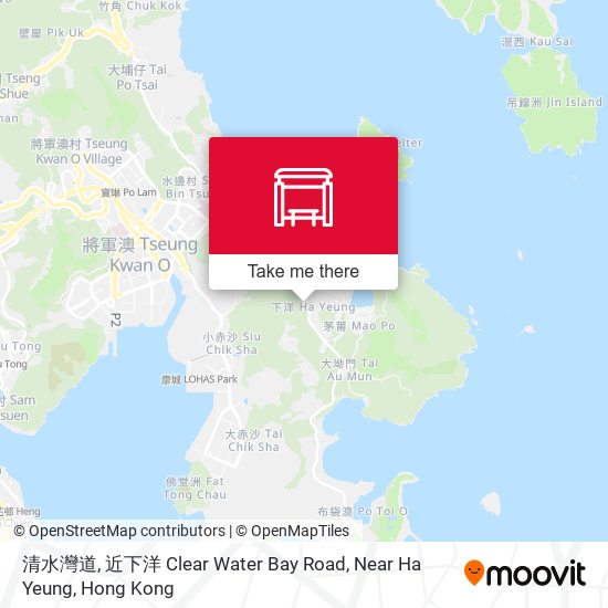 清水灣道, 近下洋 Clear Water Bay Road, Near Ha Yeung map