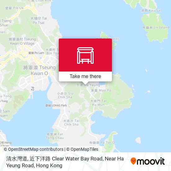 清水灣道, 近下洋路 Clear Water Bay Road, Near Ha Yeung Road map