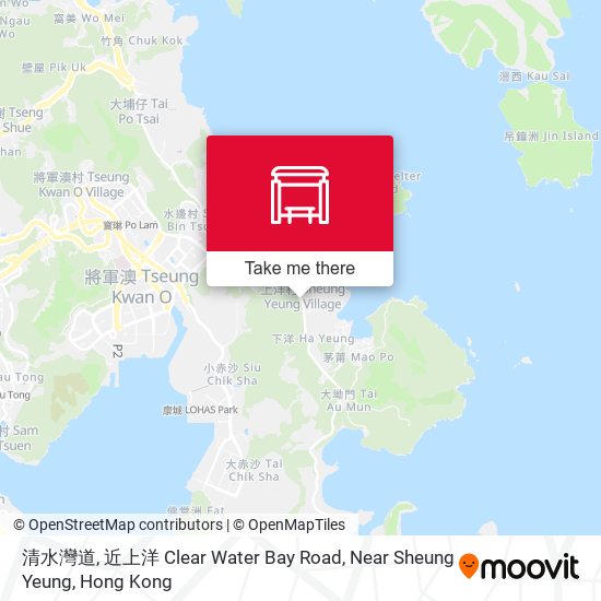 清水灣道, 近上洋 Clear Water Bay Road, Near Sheung Yeung map