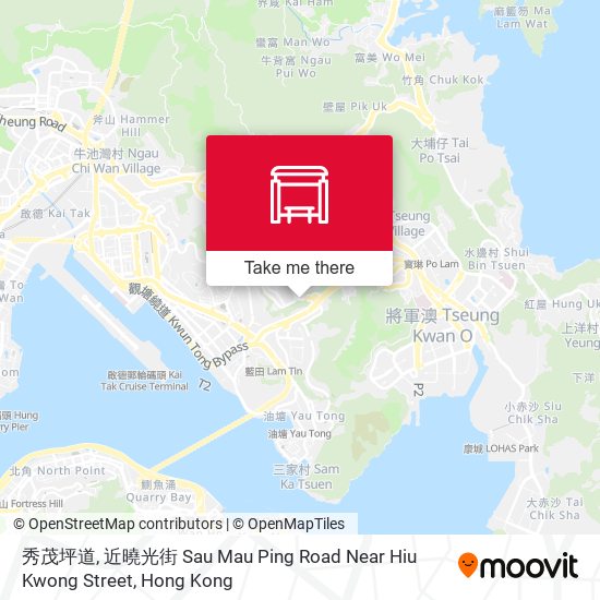 秀茂坪道近曉光街 Sau Mau Ping Road Near Hiu Kwong Street map