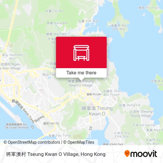 將軍澳村 Tseung Kwan O Village map