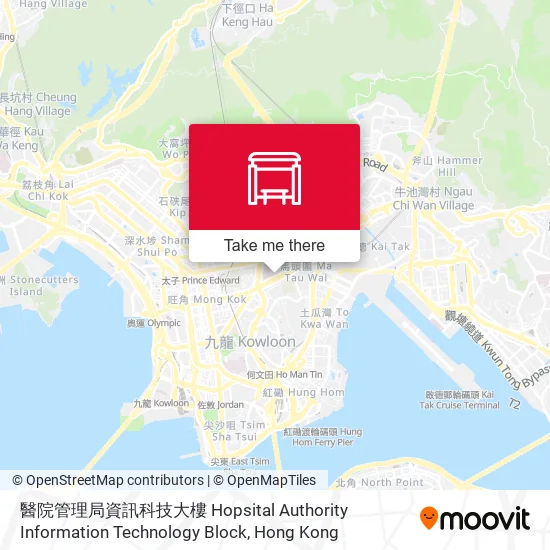 醫院管理局資訊科技大樓 Hopsital Authority Information Technology Block map
